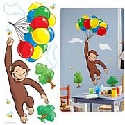 Curious George Peel and Stick Giant Mural